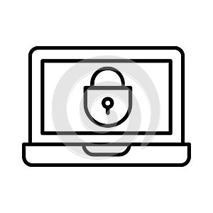 Internet security icon vector. Antivirus illustration sign. Protection symbol or logo.