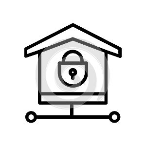 Internet security icon vector. Antivirus illustration sign. Protection symbol or logo.