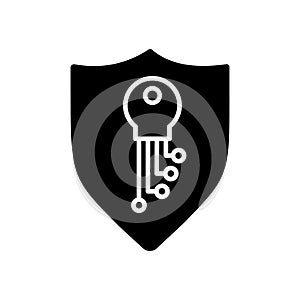 Internet security icon vector. Antivirus illustration sign. Protection symbol or logo.