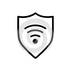 Internet security icon vector. Antivirus illustration sign. Protection symbol or logo.