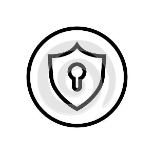 Internet security icon vector. Antivirus illustration sign. Protection symbol or logo.