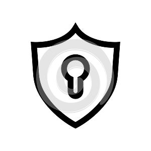 Internet security icon vector. Antivirus illustration sign. Protection symbol or logo.