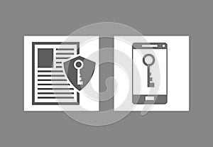 internet security related icons image