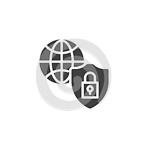 Internet Security vector icon