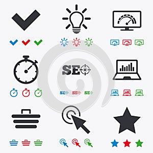 Internet, seo icons. Bandwidth speed sign