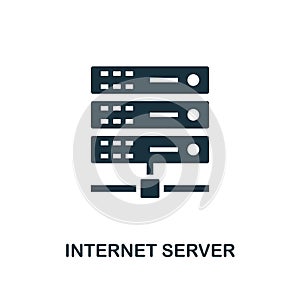 Internet Server icon. Creative element design from icons collection. Pixel perfect Internet Server icon for web design, apps,
