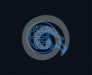 Internet sign icon. World wide web symbol.