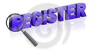 Internet site registration register