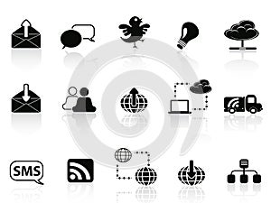 Internet social communications icon set