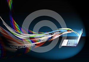 Velocidad de red informática mundial  Conexión de banda ancha 