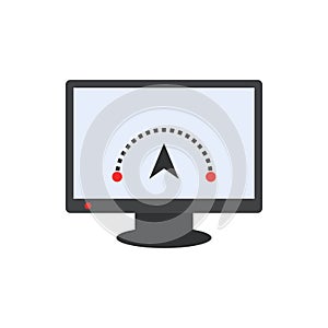 Internet speed colored icon