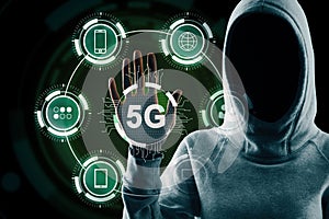 Internet speed and malware concept