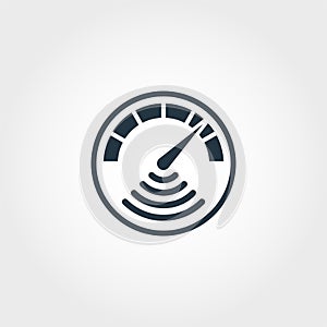 Internet Speed Measurement icon from measurement icons collection. Creative element design internet speed measurement