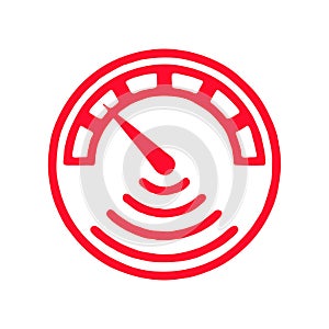 Internet Speed Measurement icon outline style