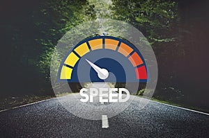 Internet Speed Test Software Concept