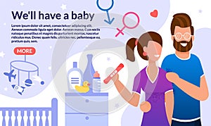 Internet Startup for Future Parents Vector Webpage