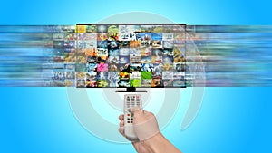 Smart TV and Internet streaming entertainment photo
