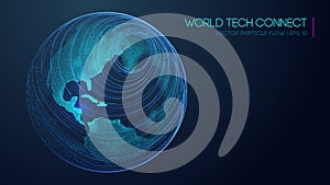 Internet technology cyberspace, and visual energy. Computer world connectivity structure analysis. Internet network and