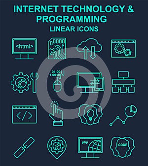 Internet technology and programming line set
