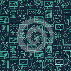 Internet technology and programming seamless background
