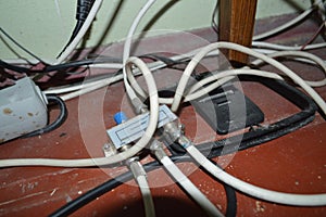 Internet and television using coaxial cable in the apartment
