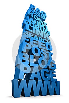 Internet Terms in 3D