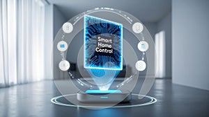 Internet of Thing. IOT technology for controlling everything. Smart home AI