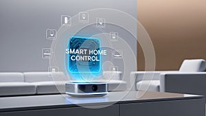 Internet of Thing. IOT technology for controlling everything. Smart home AI