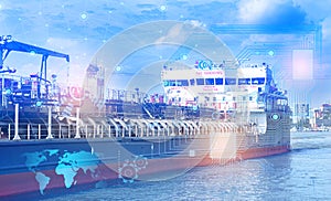 The Internet of things and artificial intelligence to solve logistics problems and solve the safe transportation of LNG. Industry