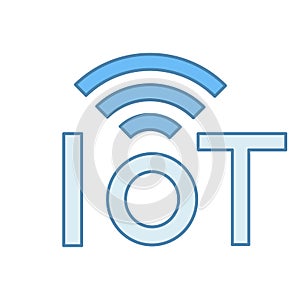 Internet of things color icon