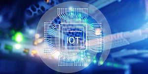 Internet of things IoT. Big Data Cloud Computing Network Technology concept