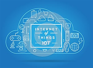 Internet of things IOT. Devices and connectivity concepts.