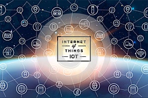 Internet of things IOT. Devices and connectivity concepts.