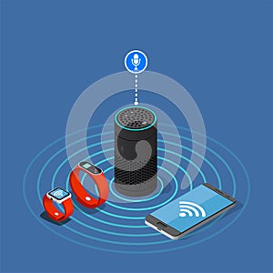 Internet Of Things Isometric Composition
