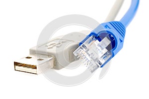 Internet and usb cable