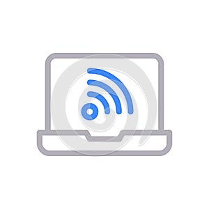 Internet vector color line icon