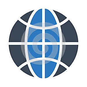 Internet vector glyph color  icon