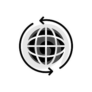 Internet vector glyph flat icon