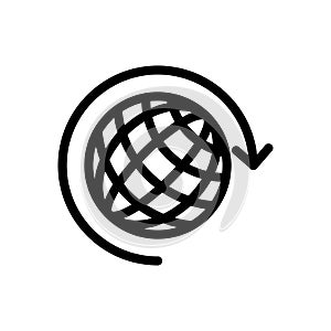 Internet vector thin line icon