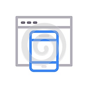 Internet vector thin line icon