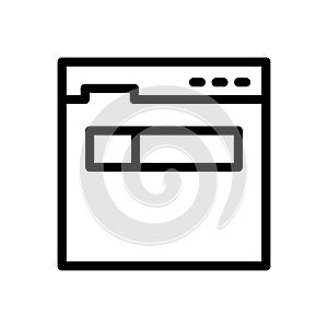 Internet vector thin line icon