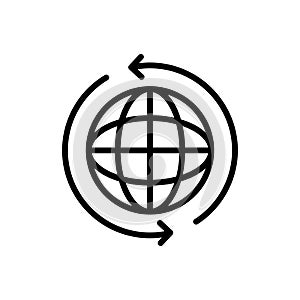 Internet vector thin line icon