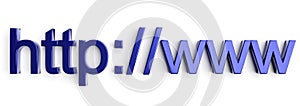 Internet web address http www in search bar of browser