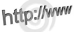 Internet web address http www in search bar of browser