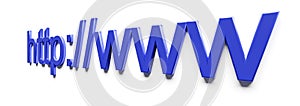 Internet web address http www in search bar of browser