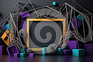 internet web gray frame copy space Generative AI