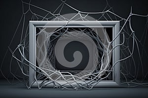 internet web gray frame copy space Generative AI