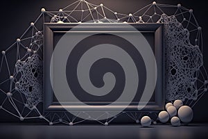 internet web gray frame copy space Generative AI