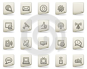 Internet web icons, document series