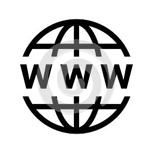 Internet, web, www vector icon